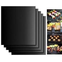Kasos® 5pcs / Set 40 * 33cm PTFE Tapis de Barbecue Cuisson BBQ Grill antiadhésif Mat Feuilles de cuisson réutilisable
