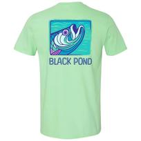 Black Pond Saltwater Series Tarpon Fish Men's T-shirt Inshore Fishing S