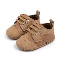 Retro Brogue Soft Sole Baby Walker Shoes for Boys (0-1 Year) 12cm (6-12 Months) / 73g abrikosas