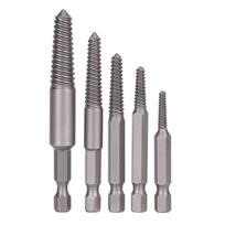 5PCS Fine Teeth Broken Screw Extractor Stripped Screw Extractor Kit  For Home Maintenance