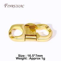 18K Gold Plated Jewellery Connecting Clasp Pearl Necklace Lock Clasps Jewelry Making Supplies DIY Accessories Bracelet Clasp 2 Pieces