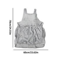 Cat Body Carrier Sleeping Sling Apron For Pet Comfortable Cat Pouch Apron For Home Indoor Daily Walking Commuting Outdoor Hiking pilka spalva