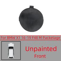 For BMW X1 F48 2016-2019 M-Sport 51118099893 51128099902 Front Rear Bumper Tow Hook Cover Lid Hauling Shell Trailer Cap Painted