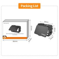 2 in1 Rabbit Cage For DJI OSMO Action 6 Quick Release Extension Frame Mount With Sunshade Anti fall Protective Frame Case for Action 6 juoda