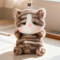 15cm Cute Bean Bag Cat Plush Pendant Sitting Posture Table Companion Doll Backpack Pendant Car Decoration Keychain Child Gift 15cm