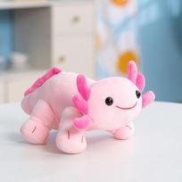 23cm Salamander Plush Toy Elastic Hexagonal Dinosaur Axolotl Plush Doll Soft Stuffed Animal Room Decor Child Birthday Gift 23cm rožinė