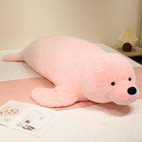 80/100cm Adorable Seal Plush Toy Animals Soft Baby Comforting Figurine Pillow Marine Organisms Baby Birthday Gifts Home Decor about 80cm