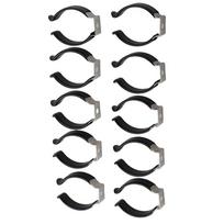 10 Piece U-Clamp Mounting Brackets For LED Tube Light Fixtures Stainless Steel With Protective Coating For Consistent Deployment