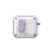 For Apple AirPods Pro 3 2 Secure Lock Leather Case With Phone Stand For MagSafe Earphone Protective Cover Sleeve For AirPods 4 3 For AirPods Pro 3