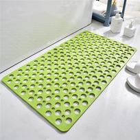 Suction-Cup Non-Slip Bath Mat 17x30inch Quick-Drain Massage Round-Hole Bathroom Shower Kitchen Balcony Elderly Home Bath Decor 430MMx750MM