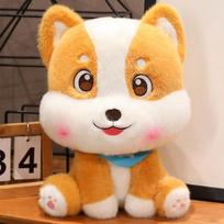Cute Corgi Dog Plush Pillows Stuffed Soft Down Cotton Animal Kids Toys Kawaii Shiba Inu Dolls for Children Birthday Gift 20cm