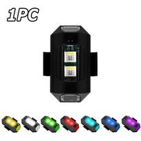 BLALION Motorcycle LED RGB Warning Light Drone Strobe Light USB Bike Tail Model Aircraft Night 7 Colors Indicator Safety Lights