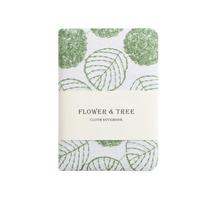 Stylish Leaf Hand Ledger Fabric Cover Compact Embroidered Notebook Multi-Purpose Cotton Cloth Binding Pocket Book balta