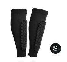 1Pair Honeycomb Shin Guards Ski Leg Pads Breathable Anti Collision Soccer Basketball Cycling Protective Elastic Sport Leggings