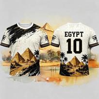 Vyriški Egipto Piramidės Faraono Grafikos Trumpomis Rankovėmis Futbolo Marškinėliai Greitai Džiūstantys, Kvėpuojantys, Lengvi Suaugusiems Gerbėjams S