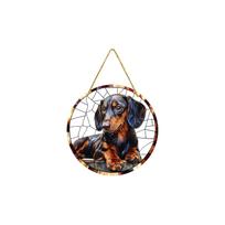 Bohemian Flower Wreath Suncatcher 88 Inches Hanging Ornament One Size ruda