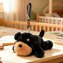 Cute Shiba Inu Plush Dog Keychain - Teddy-Style Backpack Charm 20 cm, ~0.15 kg