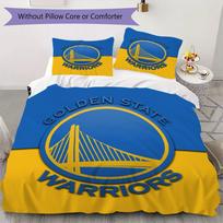 Golden State Warriors Pattern Bedding uilt Set uilt Cover Pillowcase Home Decoration Birthday Gift (1 * duvet cover + 2 * pillowcase without core) 135x200cm