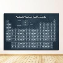 Tapybos laboratorija Dekoratyvinis paveikslas Periodinė elementų lentelė Chemija Studentų plakatas Mokslas Sienos Menas Drobės spaudinys 21X30CMNo Framed
