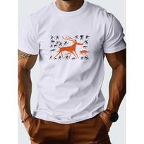 Caves Prehistoric Cave Paintings Summer Men's Printed Short-sleeved Top, Casual Style, Comfortable and Breathable, Moisture-wicking Summer T-shirt S balta