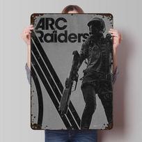 Arc Raiders žaidimo metalinis plakatas Individualus sienos menas Retro vintažiniai skardos ženklai vyro urvo dekoravimui Miegamojo dekoracijos Namas 20x30cm（7.8x11.8inch）