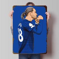 Jack Grealish Spausdintas Plakatas Individualus Sienų Menas Retro Vintage Metalinės Skardinės Ženklai Kambariui Modernūs Namų Dekoro Elementai Namas 20x30cm（7.8x11.8inch）