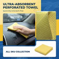 Non-Woven Perforated Car Wash Towel for Cleaning and Drying S geltona