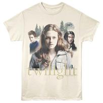 Twilight - Bella Edward Jacob - Adult Short Sleeve T-Shirt - Natural S