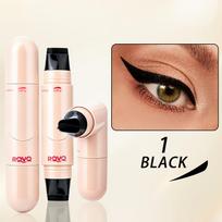Rotating Eyeliner Stamp Pen Precisely and Durably Forms The Shape, Does Not Smudge or Fade. Long-lasting Makeup, Not Prone To Smudging. 01 Black
