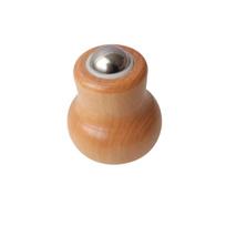 Metal Ball Massage Roller Ball Calabash Facial Massage Roller Wooden Scraping Ball  Body Massage šviesiai ruda spalva