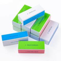 Nail Art Multi-Sided Polishing Block - Four-Sided Tofu Block Nail File for Shaping and Sanding in Salons.