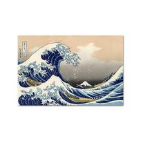 Didžioji Kanagawa Ukiyoe banga Japonijos meno plakatas Vintažinis sieninis drobės spausdinimas Paveikslėlis Garsus paveikslas Svetainės apdaila A4 21x30cm No Frame