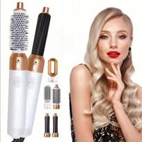 Plaukų formavimo šukos 5in1, karšto oro plaukų formavimo įrenginys - plaukų džiovintuvas + Lagaminas, limited edition