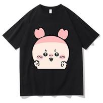 Chiikawa T Shirt Unisex Harajuku Aesthetic Graphic Kawaii Tshirt Unisex Japanese Anime Cartoon Casual Sand Cotton Tees Shirts Korea Unisex 2XL