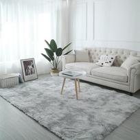 Gradient Plush Carpet Large Area Living Room Decoration Home Fluffy Soft Bedroom Carpet Non-Slip Sofa Coffee Table Mat 400mmx600mm
