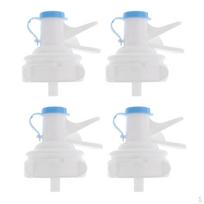 4x Water Dispenser Valve for 55mm Crown Top Drinking Bottle Reusable Jug Replacement Faucet