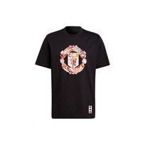 Adidas Mufc Cny Marškinėliai Tigro Metai Riboto Leidimo Logotipo Spaudinys Manchester United Futbolo Apvalia Kaklo Trumpomis Rankovėmis T-shirt Vyriški Viršutiniai Drabužiai Juodi H63996 L