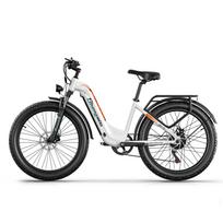 Shengmilo MX06 Elektrinis dviratis 48V 17.5AH Baterija 1000W Variklis 48V 17.5AH Baterija 90KM Nuotolis Hidraulinis Diskinis Stabdys 26*3.0 Colio Stori Padangų E-Dviratis balta