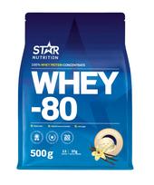 Star Nutrition Whey-80 Vanilla protein powder, 500 g (1004704)