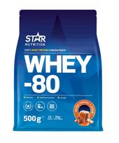Star Nutrition Whey-80 Salted Caramel protein powder, 500 g (1008744)