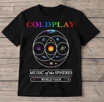 Coldplay Music Of The Spheres 2025 World Tour T-shirt, size S-4XL XL white