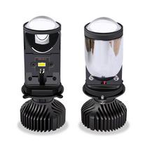 Y7D H4 Super Bright LED Headlight Car H4 Mini Projector Lens Bulb 6000k 30000LM High Low Beam Turbo Fan LED Light Lamp Y6-H4-2pcs