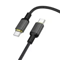 Hoco X128 Benefit data transfer and charging cable | USB-C to USB-C | PD, QC 3.0 | 60W | 1m | black