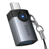 Hoco USB-C to USB-A OTG Adapter 3A UA46C gray