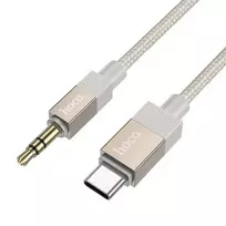 Hoco 3.5 mm AUX male to USB-C male cable, 1 m, UPA32B gold