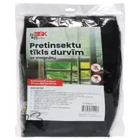 BESK Magnetic screen door with Velcro, 100x210cm