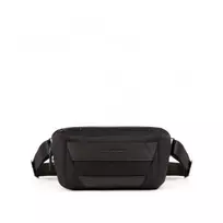 Piquadro , Trakai, Leather Fanny Pack, Black, 27 x 14.5 x 7.5 cm, For Men