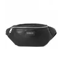 GUESS Scala, Synthetic Leather, Textile Fanny Pack, HMESCAP1230, Black, 21.3 x 15 x 7.5 cm, For Men