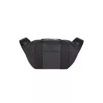 Piquadro Bum, Textile Crossbody Bag, Black, CA5479BR2, 28 x 16 x 6cm, For Men