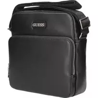GUESS , Bag, Textile Crossbody Bag, Black, 19 x 23 x 2 cm, For Men